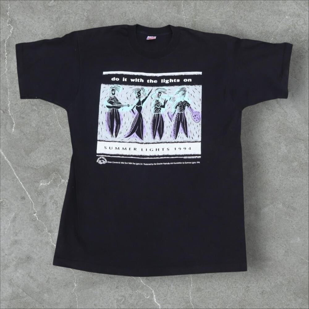 Vintage Summer Light Festival 1994 Tee Black XL